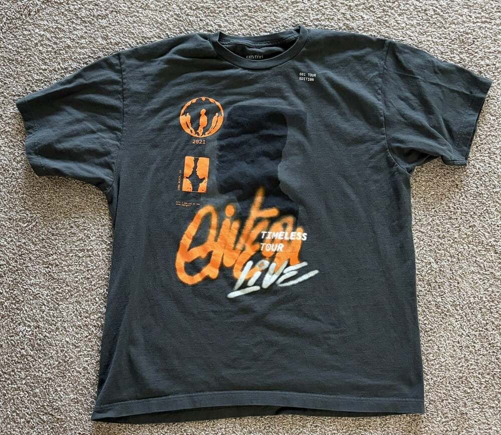 Giveon T-Shirt Adult XL Gray Timeless Tour Live 2021 Music Concert